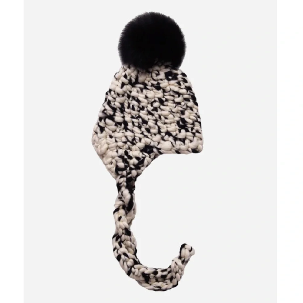 Mischa Lampert Nolita Hat White/Black Blend